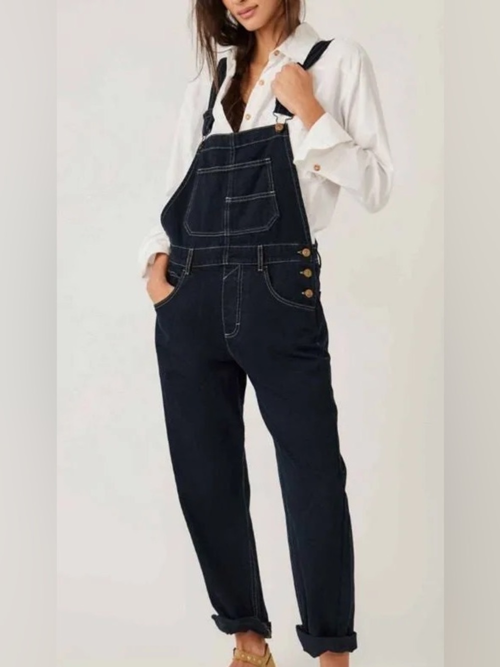 Free People Jeans | We The Free Ziggy Denim Overall Straight Leg